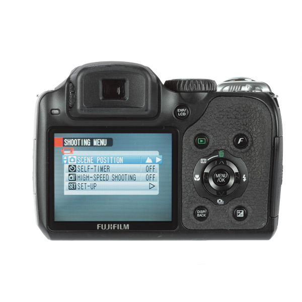 Fujifilm Finepix S8100fd back