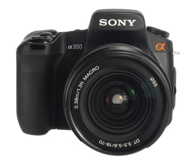 Sony Alpha DSLR A350 front