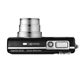 Pentax Optio A30 top