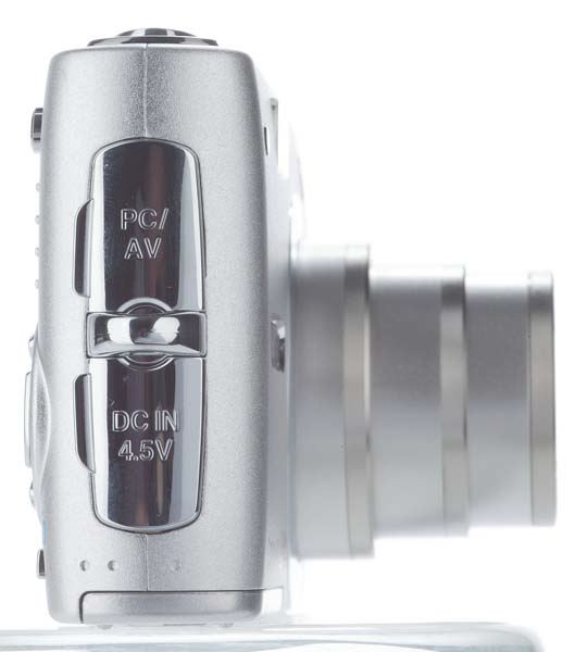 Pentax Optio A10 Side View