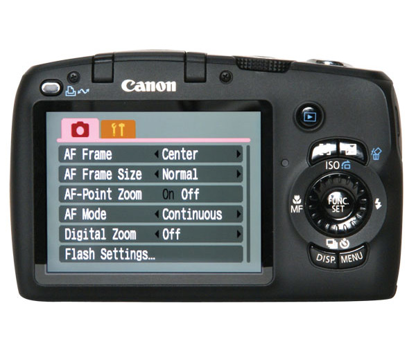 Canon PowerShot SX110 IS Back