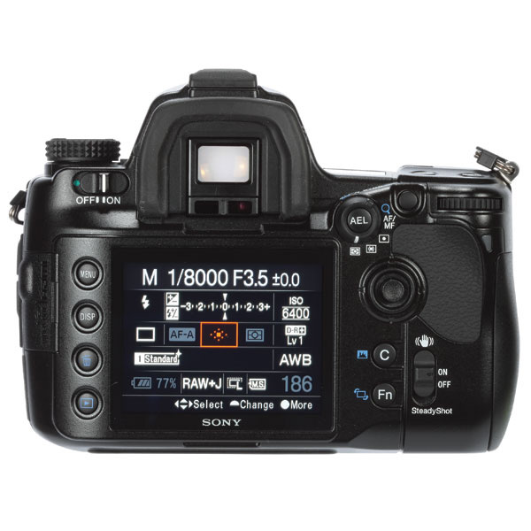 Sony Alpha DSLR-A900 Back