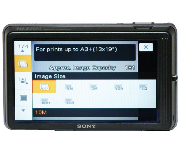 Sony Cyber-shot DSC-T700 Back