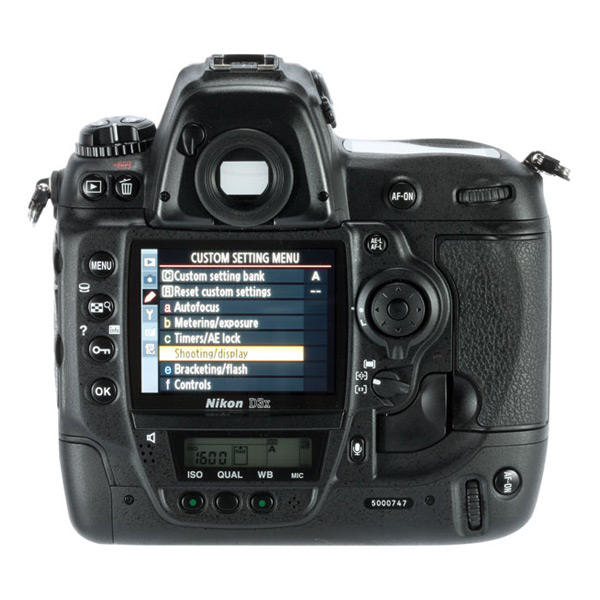 Nikon D3x Back