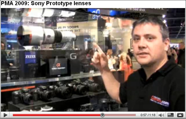 Sony stand at PMA 2009