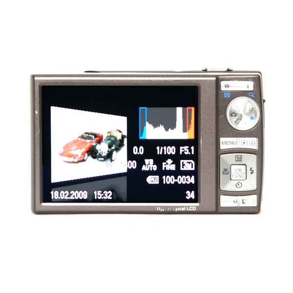 Olympus Mju 1060 back