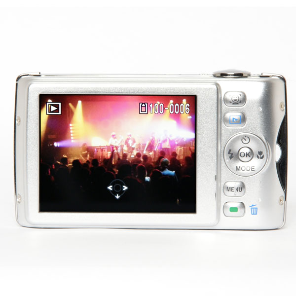 Pentax Optio P70 back