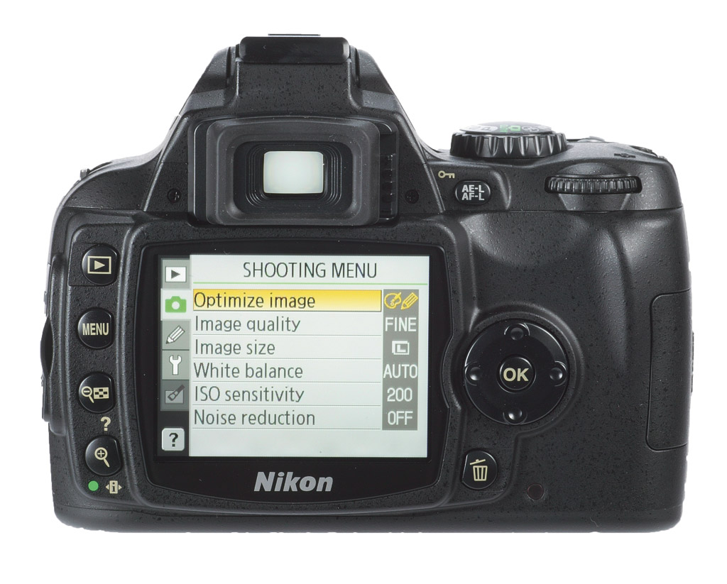Nikon D40 DSLR product shot