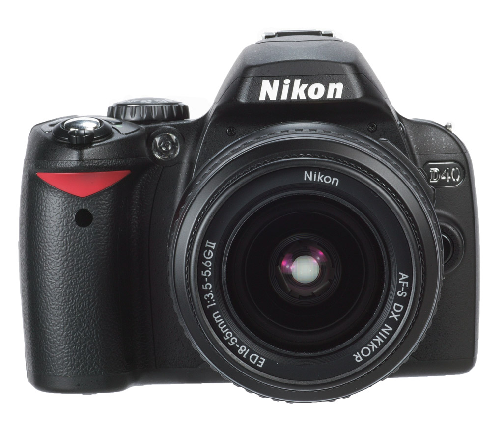 Nikon D40 DSLR product shot