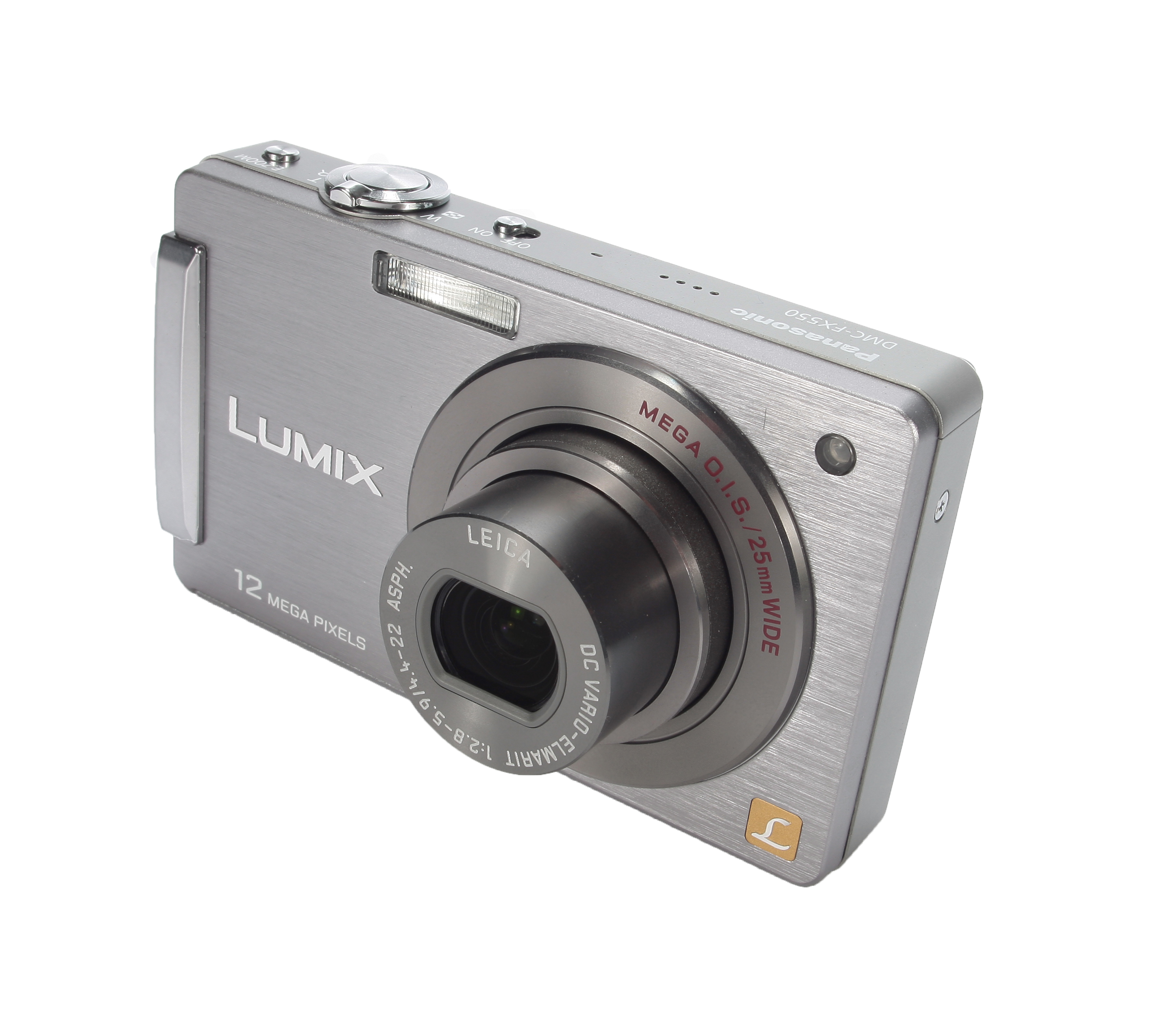 Panasonic FX550 review product image - front left