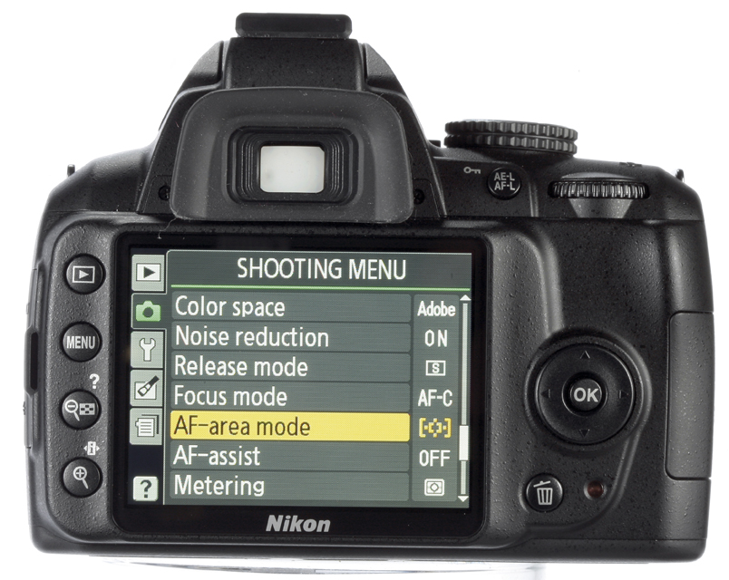 Nikon D3000 back