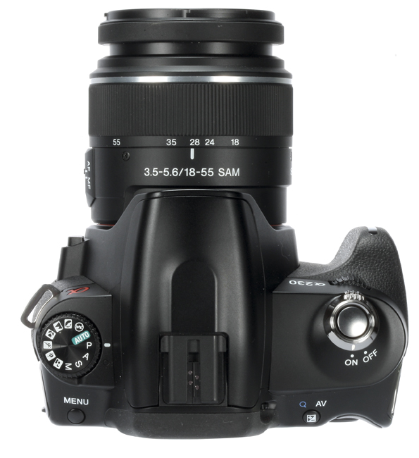 Sony A230 top