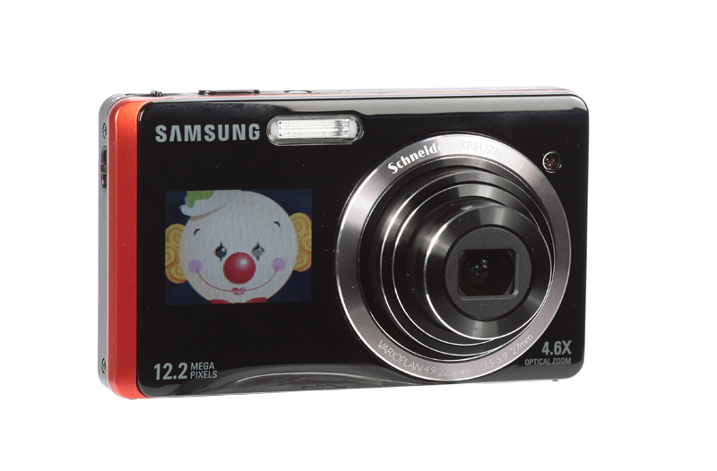 Samsung ST550 review product image children mode front LCD screen on