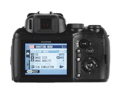 Fujifilm FinePix S200EXR Back