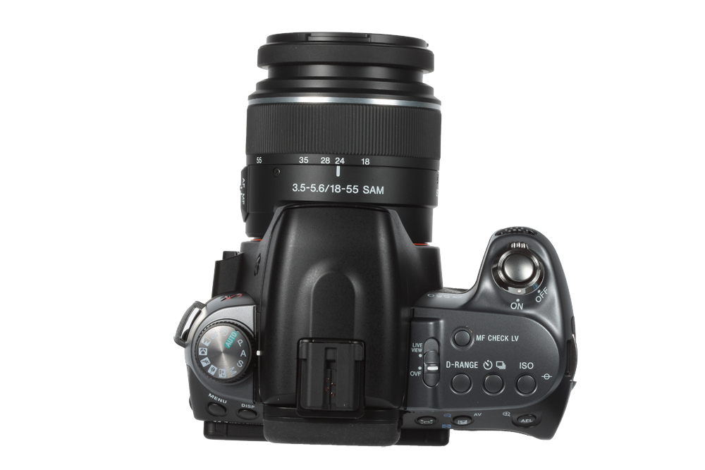 Sony Alpha a550 product shot top