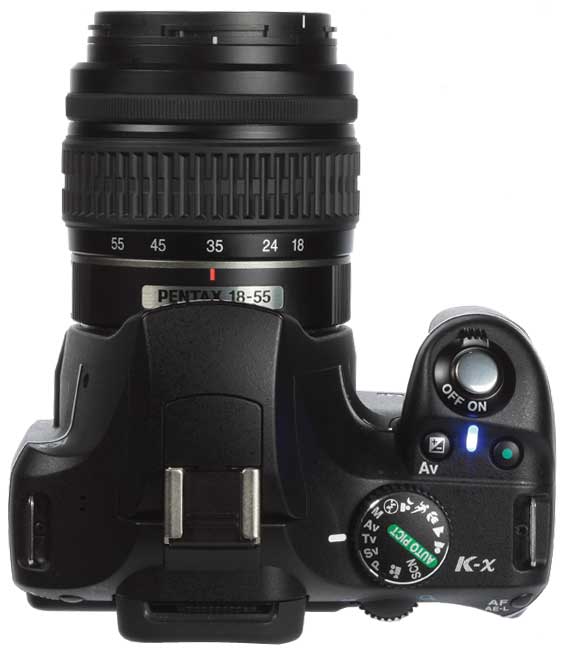Pentax K-x top