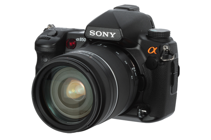 Sony a850 product shot front left