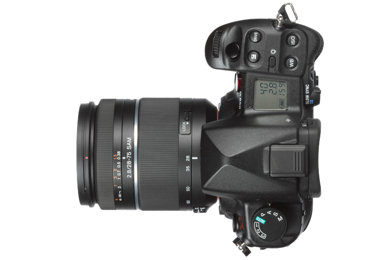 Sony a850 product shot top plate