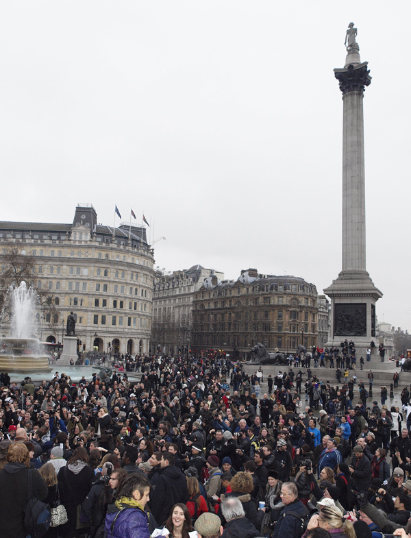 Mass Photo Gathering, Trafalgar Square