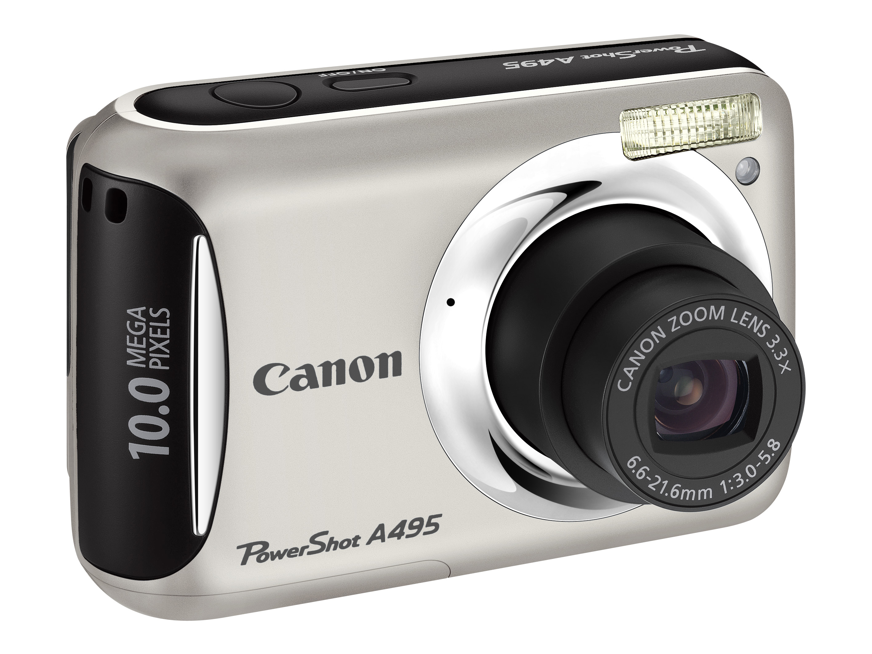 Canon PowerShot A495 product image side silver