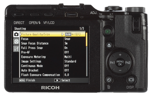 Ricoh GXR review camera back