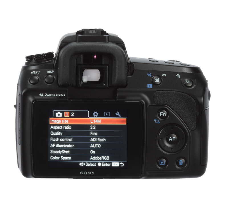Sony a450 product rear