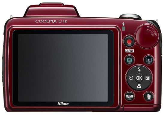 Nikon Coolpix L110 product image rear back