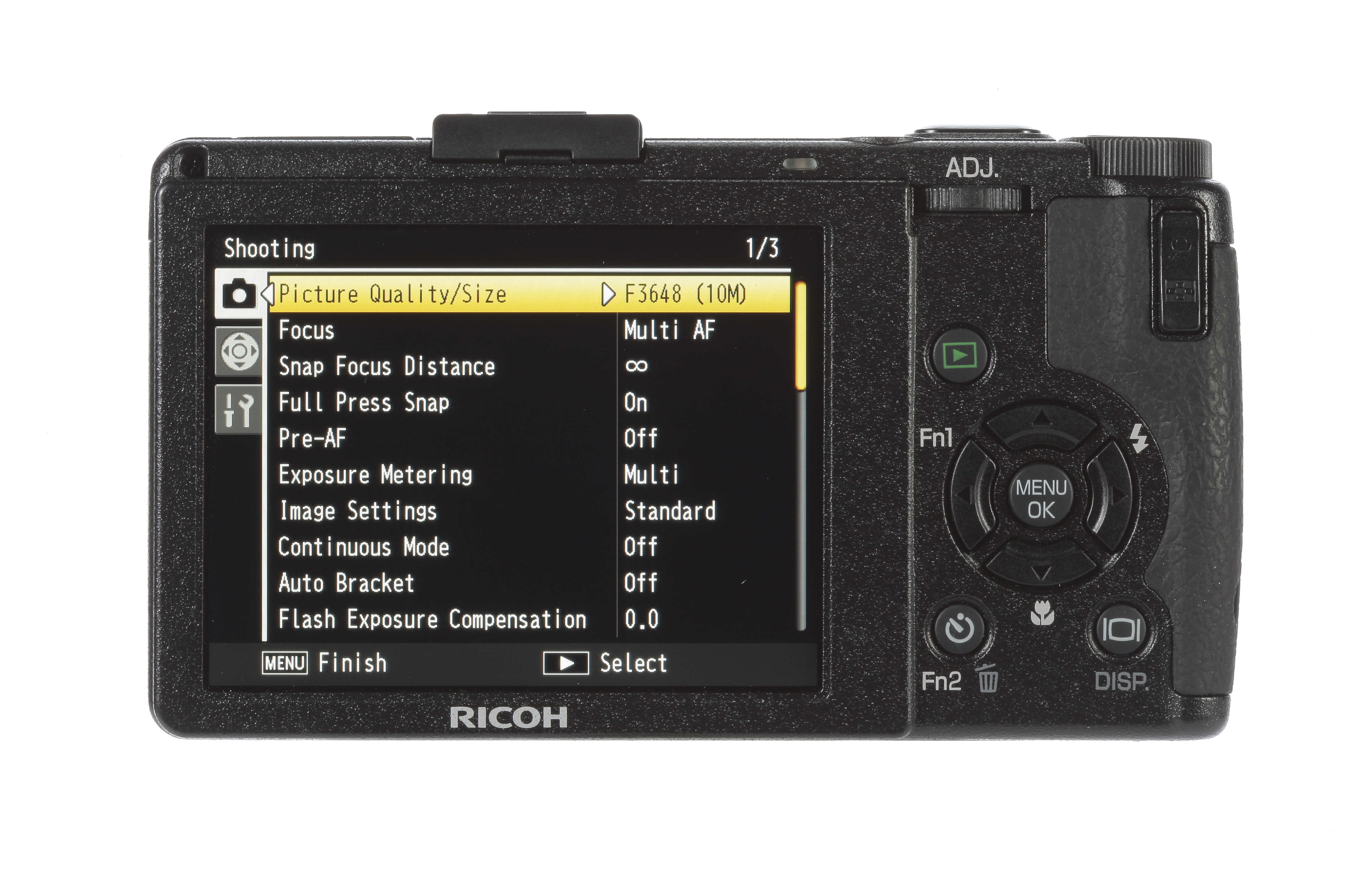 Ricoh GRD3 Back