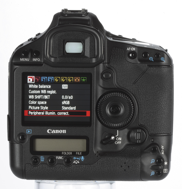 Canon 1d Mk 4 view of back