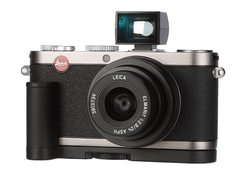 Leica X1 product image front viewfinder grip
