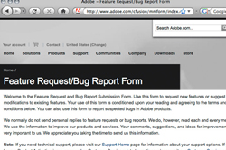 Feature request form Feature request form