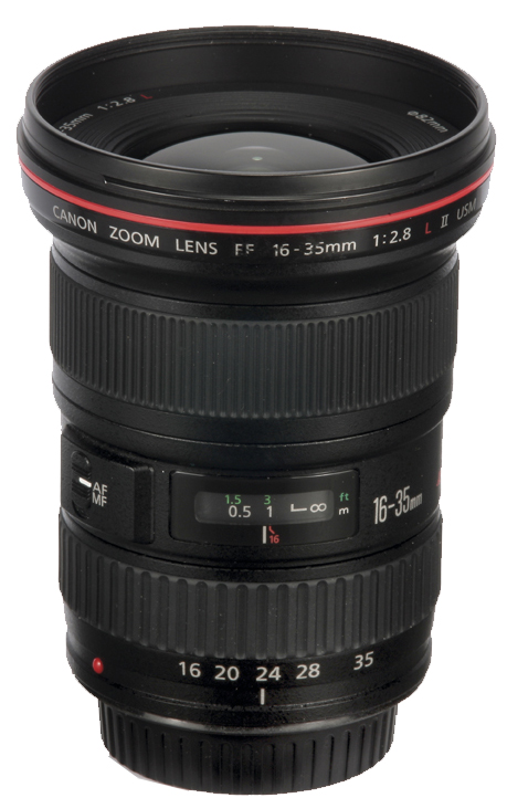 Canon 16-35mm wide angle lens from wide angle head to head