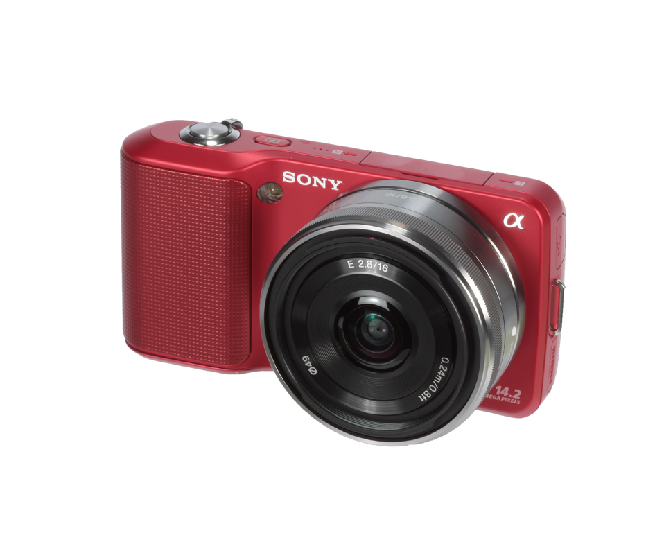 Sony NEX-3 product image front angle 16mm