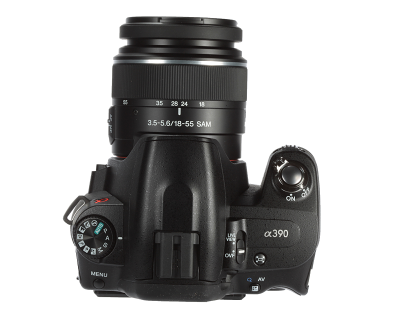 Sony a390 product image top