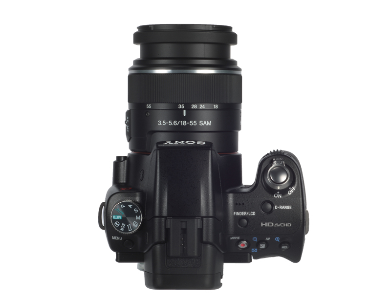 Sony Alpha SLT-A33 product shot top