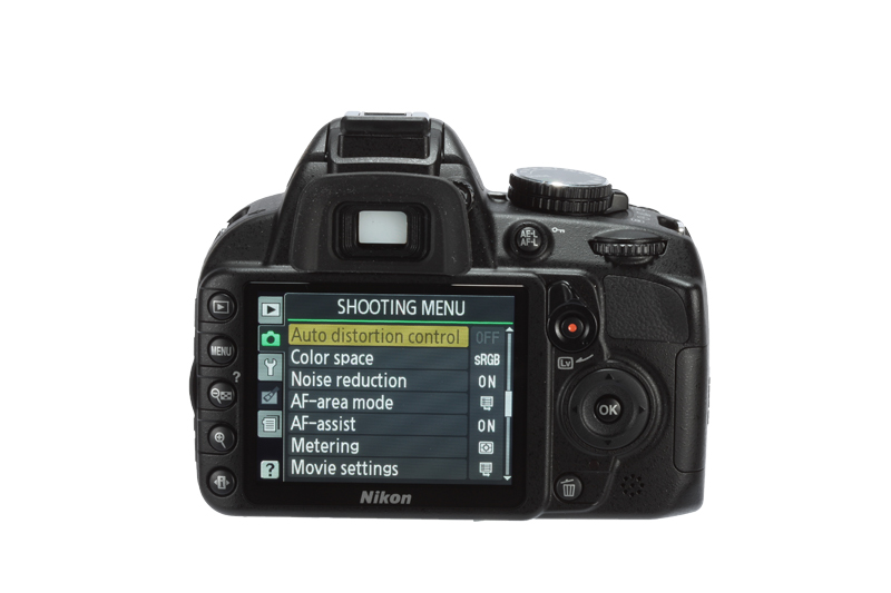 Nikon D3100 product image rear back