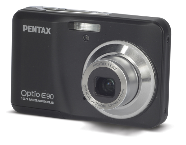 Pentax Optio E90 product image - front angle