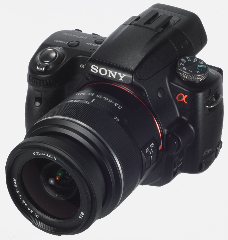 Sony Alpha A55 product shot - front side
