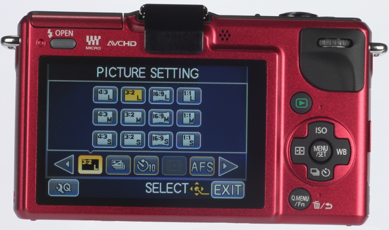 Panasonic Lumix GF2 product shot - LCD