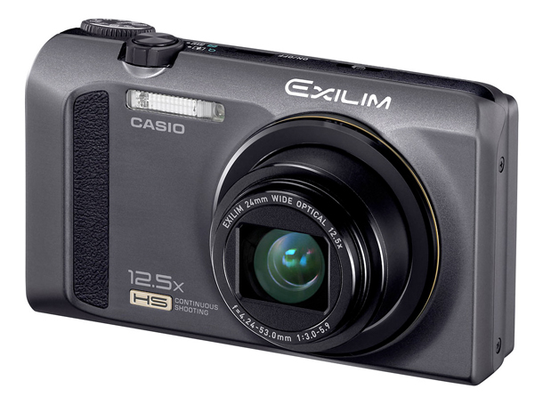 Casio EXILIM ZR100 product shot front angle