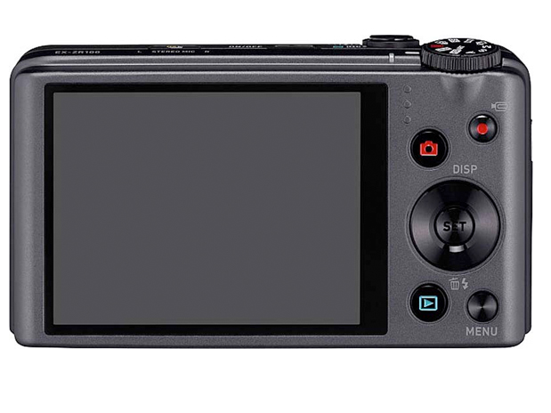 Casio EXILIM ZR100 product shot rear back