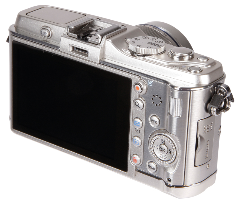 Olympus E-P3 rear 3Q | News | What Digital Camera