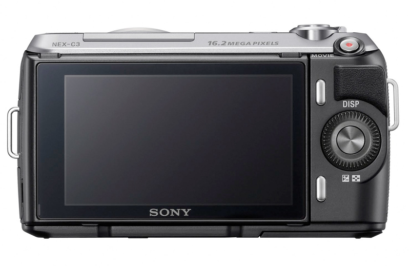 Sony NEX-C3 product shot rear back
