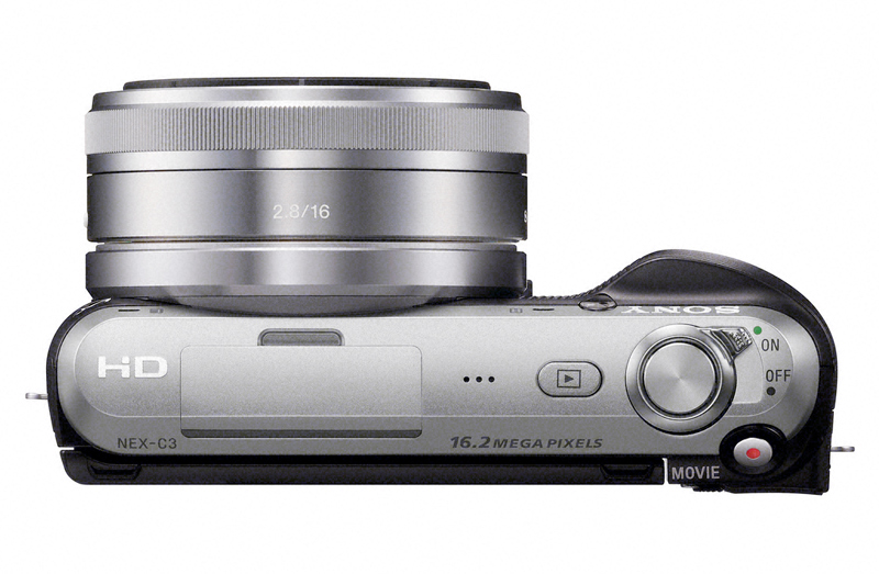 Sony NEX-C3 product shot top