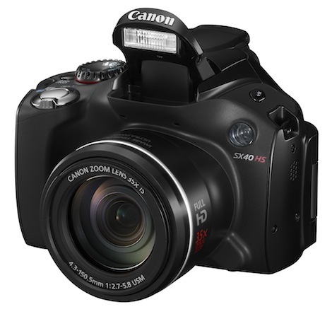 Canon SX40 flash up