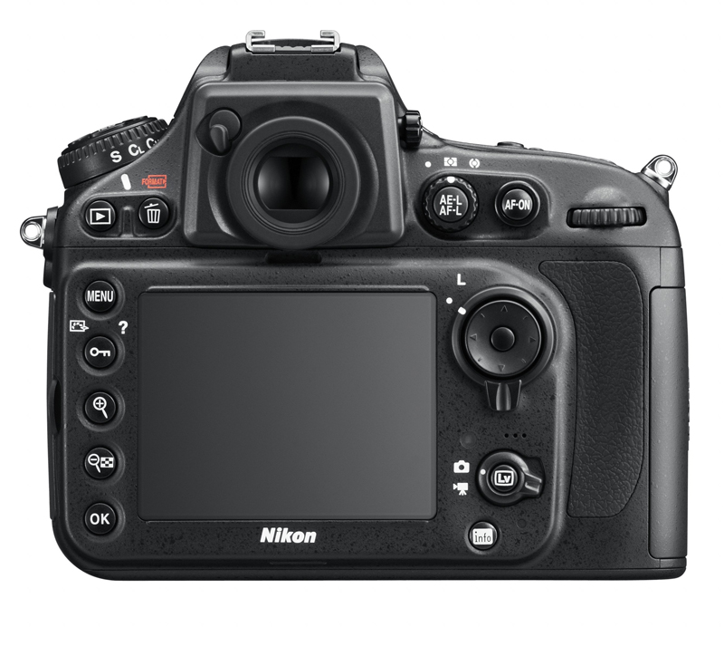 Nikon D800 rear