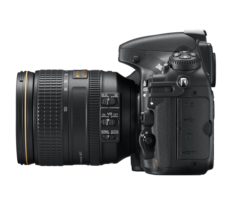 Nikon D800 left side