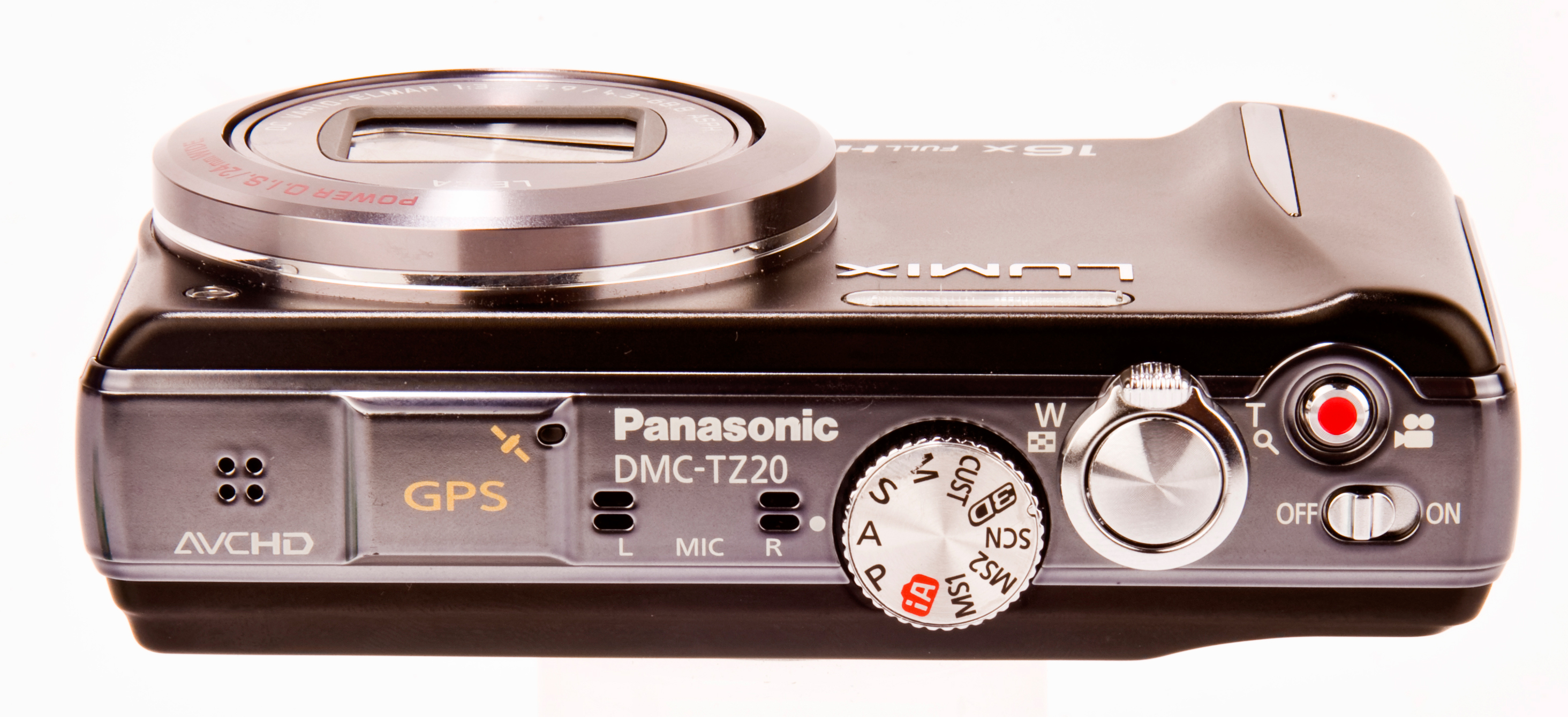 Panasonic TZ20 top