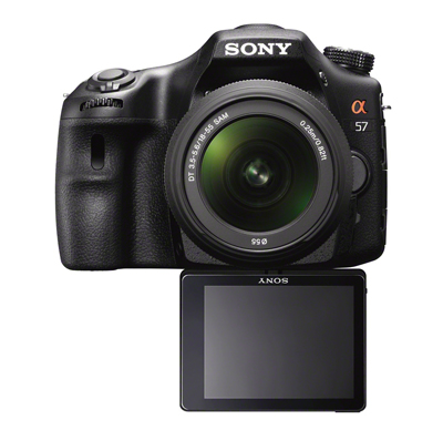 Sony Alpha A57 LCD down