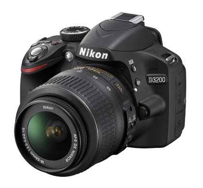 Nikon D3200 product sample image front three quarter